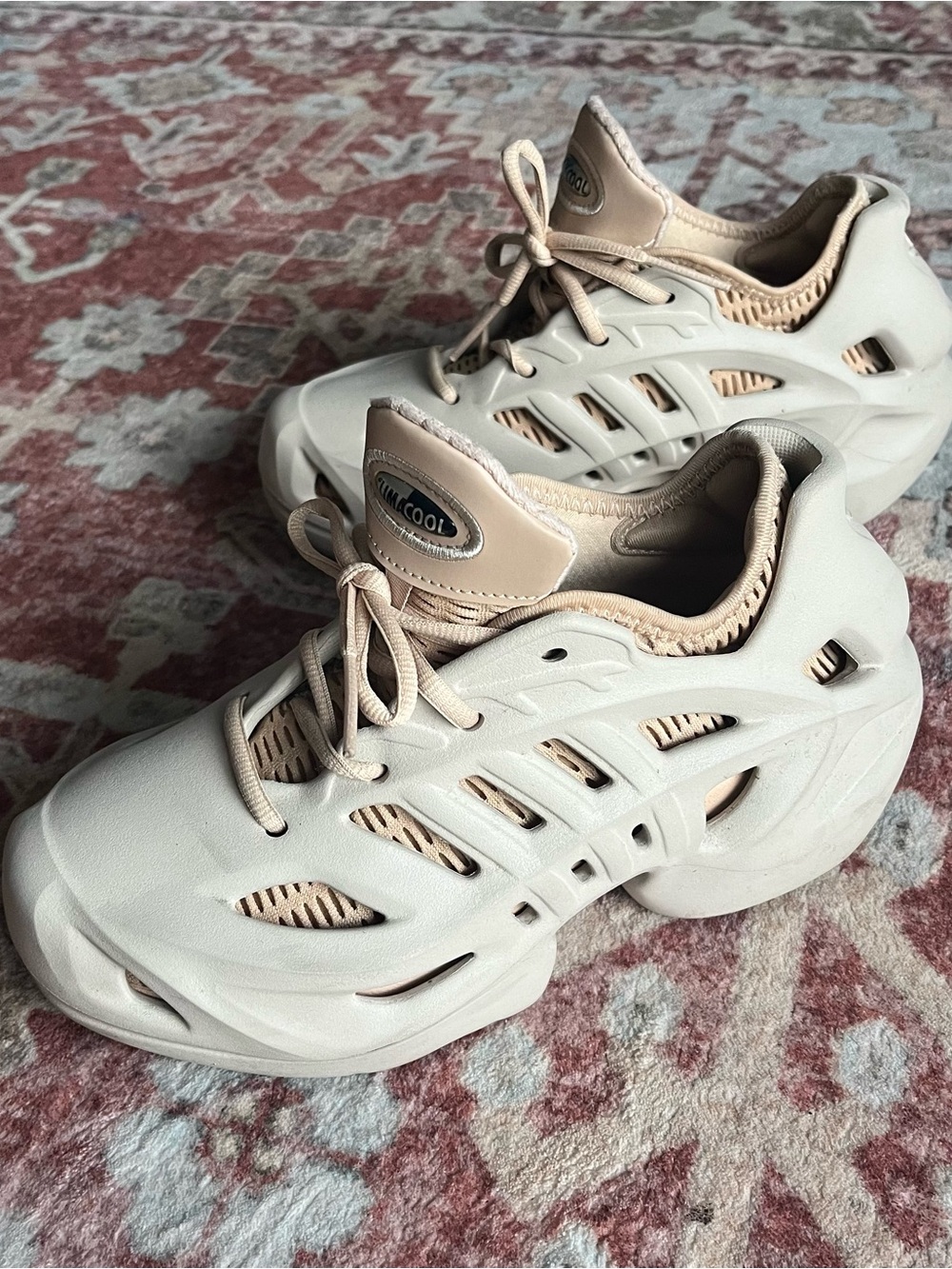 Adidas Clima Cool Neutral Beige Sneakers Lightweight Comfort